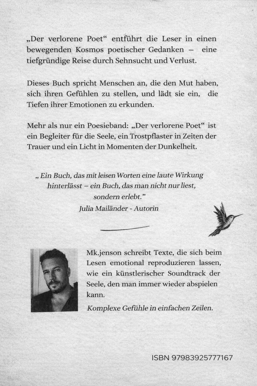 Illustrierte Buchseite aus Der verlorene Poet